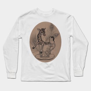 TeaCup Giraffe Long Sleeve T-Shirt